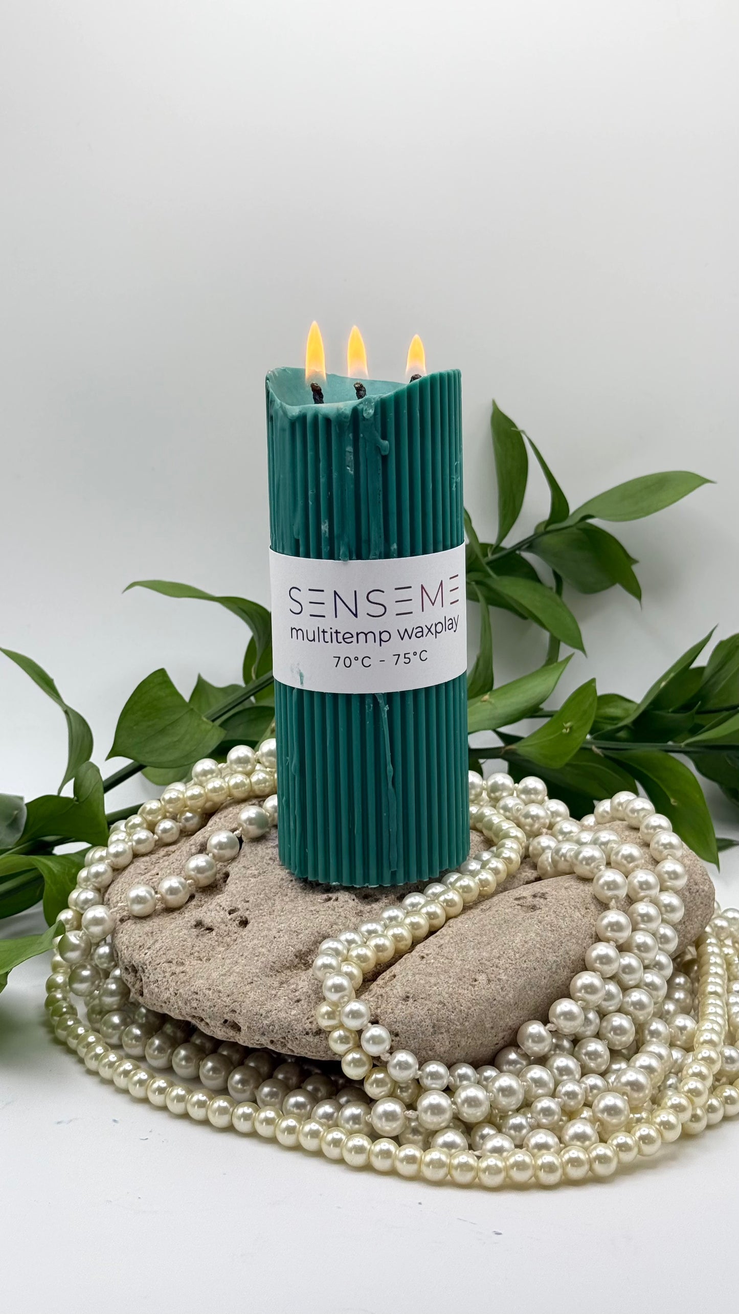 Dark Green Classic Candle